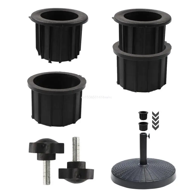 

Dropship 6 Pieces Parasol Base Support Hole Ring Plug Cover Repair Spare Parts Black