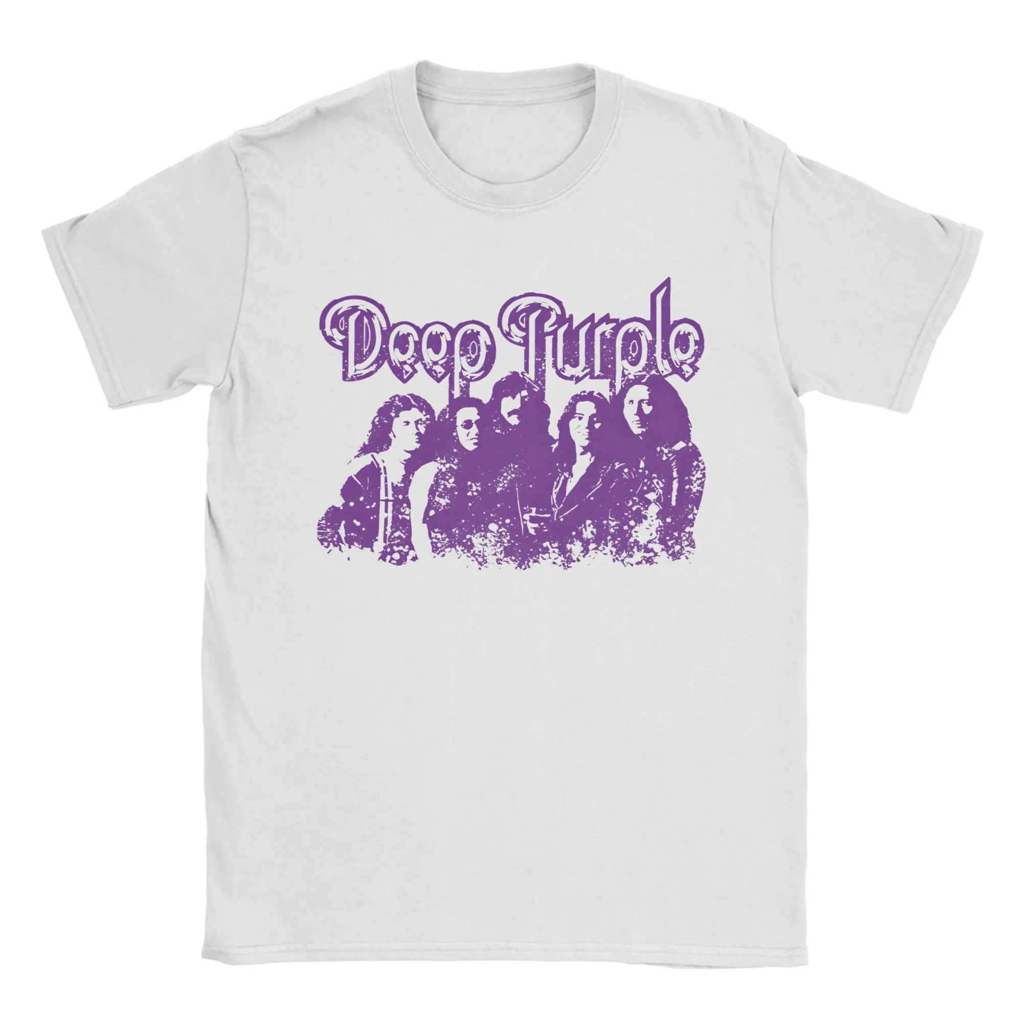 

Deep Purple Band Portrait Personil Men Women T Shirts Crazy Tee Shirt Short Sleeve Round Neck T-Shirt Pure Cotton 6XL Tops
