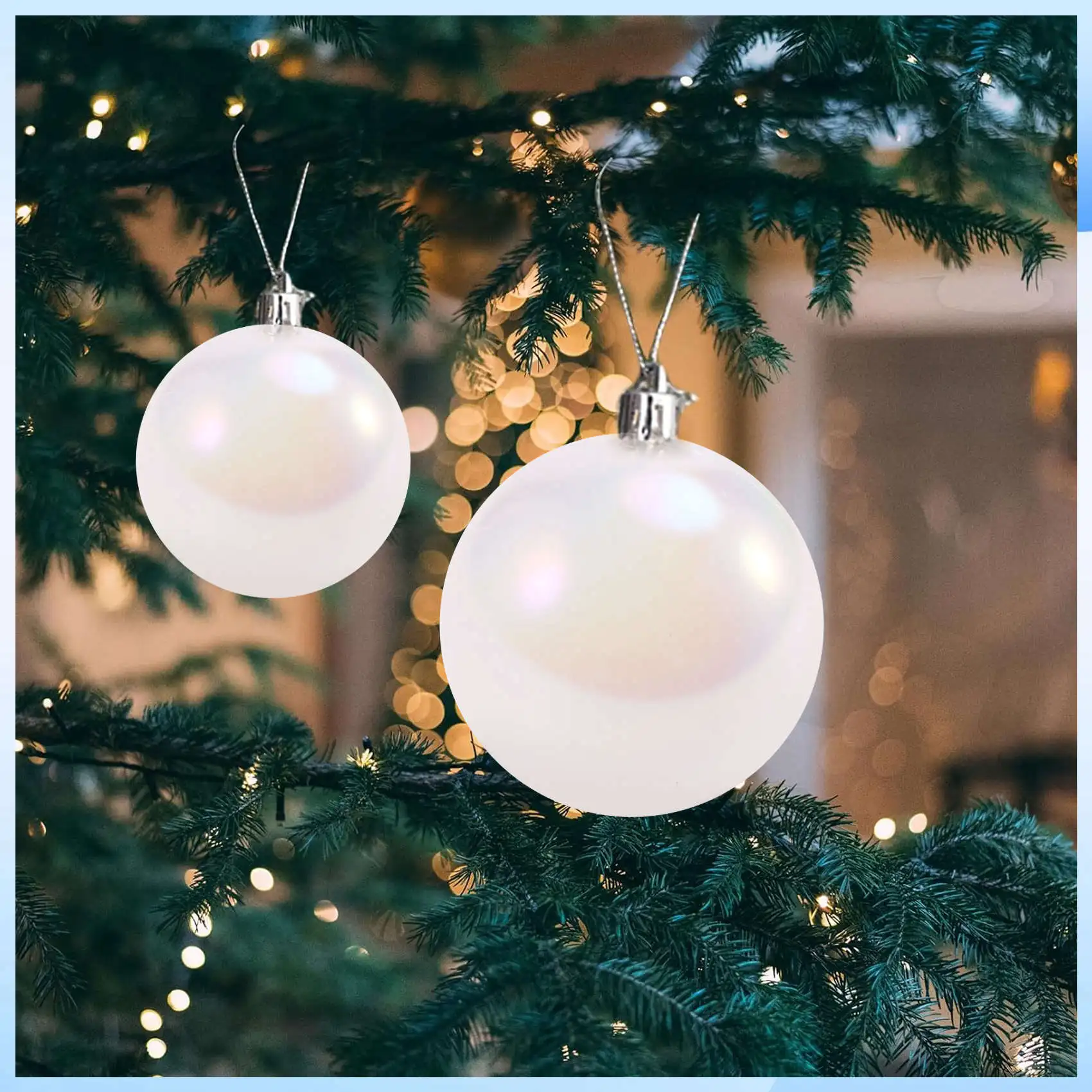 AB15-Christmas Iridescent Ornaments,Bubble Hanging Ornaments Balls,Christmas Rainbow Ball For Party,Wedding