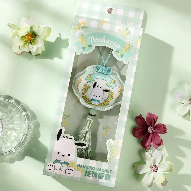 Серия Sanrio Flower Amusement Club, подвесная сумка для благовоний (Chang'an Joy), милая маленькая сумка для благовоний Pochacco