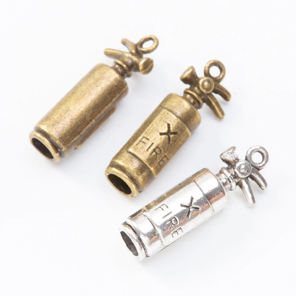 25pieces (Fire Extinguisher) vintage zinc alloy charm metal pendant DIY jewelry discovery making accessories 3144