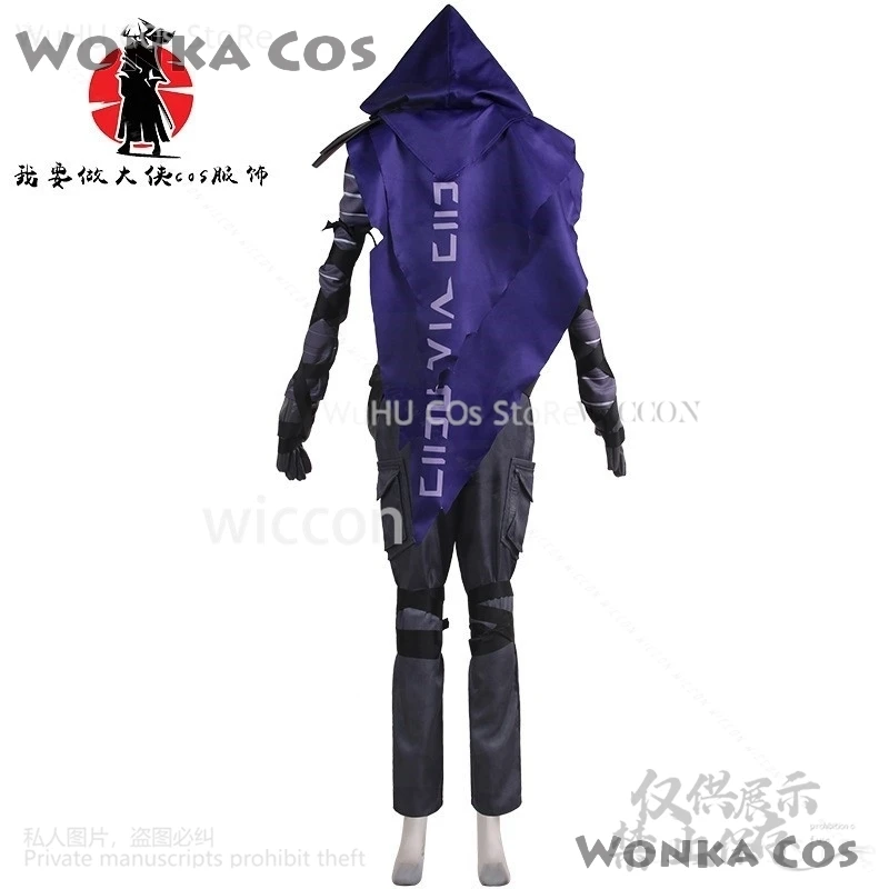 애니메이션 게임 발로란트 코스프레 오멘 코스튬, 할로윈 크리스마스 카니발 세트, 성인 남성 여성 멋진 의상, 맞춤형 의류