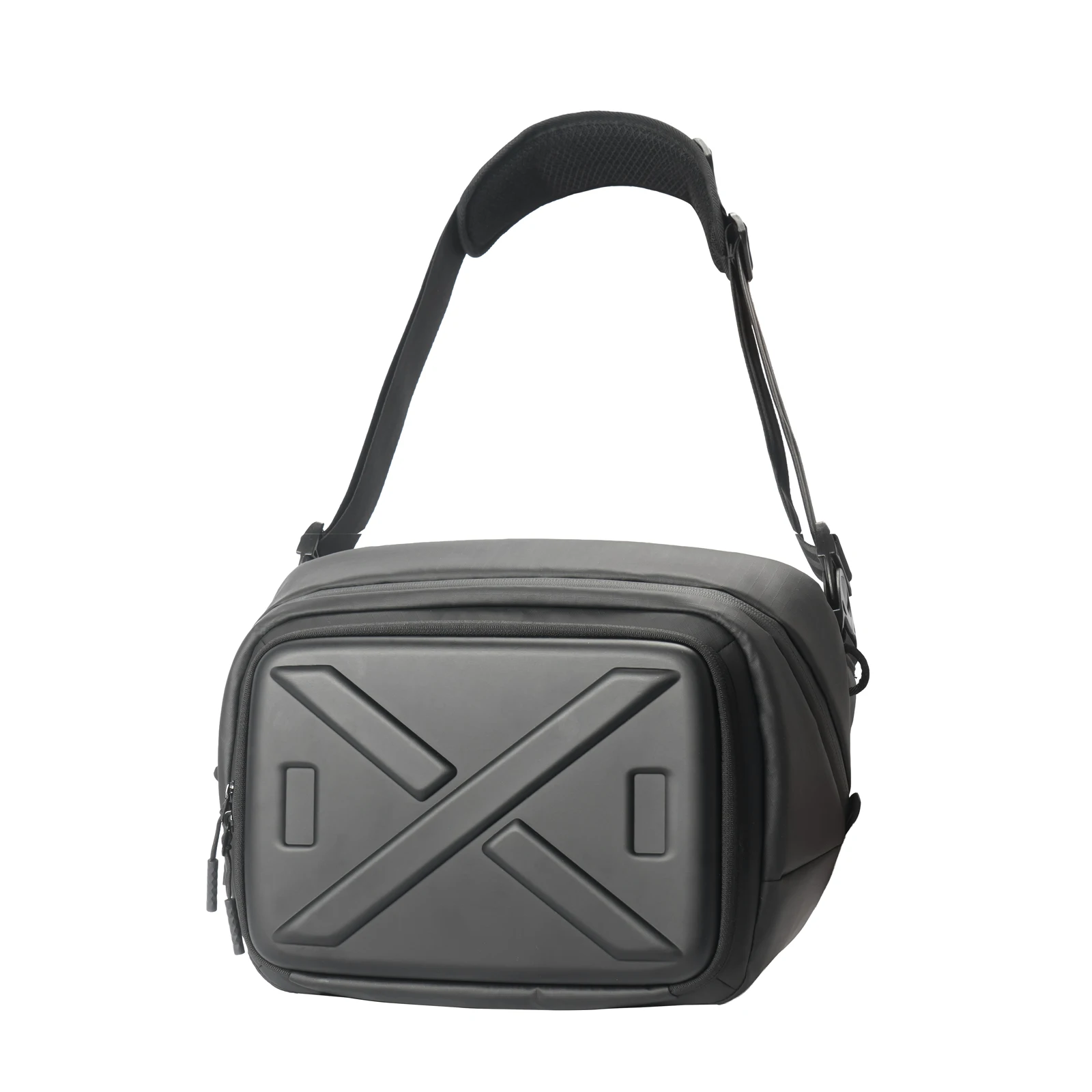 Besnfoto Camera Bag Sling Shoulder Case Waterproof EVA Hardshell Photography Messenger Backpack with Tripod Holder for Canon Sony Nikon SLR Mirrorless DSLR Cameras iPad DJI Drone