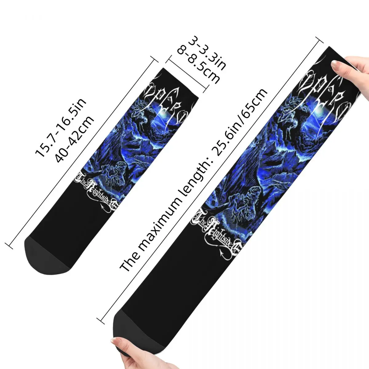 Female Black Metal Band Emperor Socks Song In The Nightside Eclipse Socks High Quality Merch Middle Tube Stockings