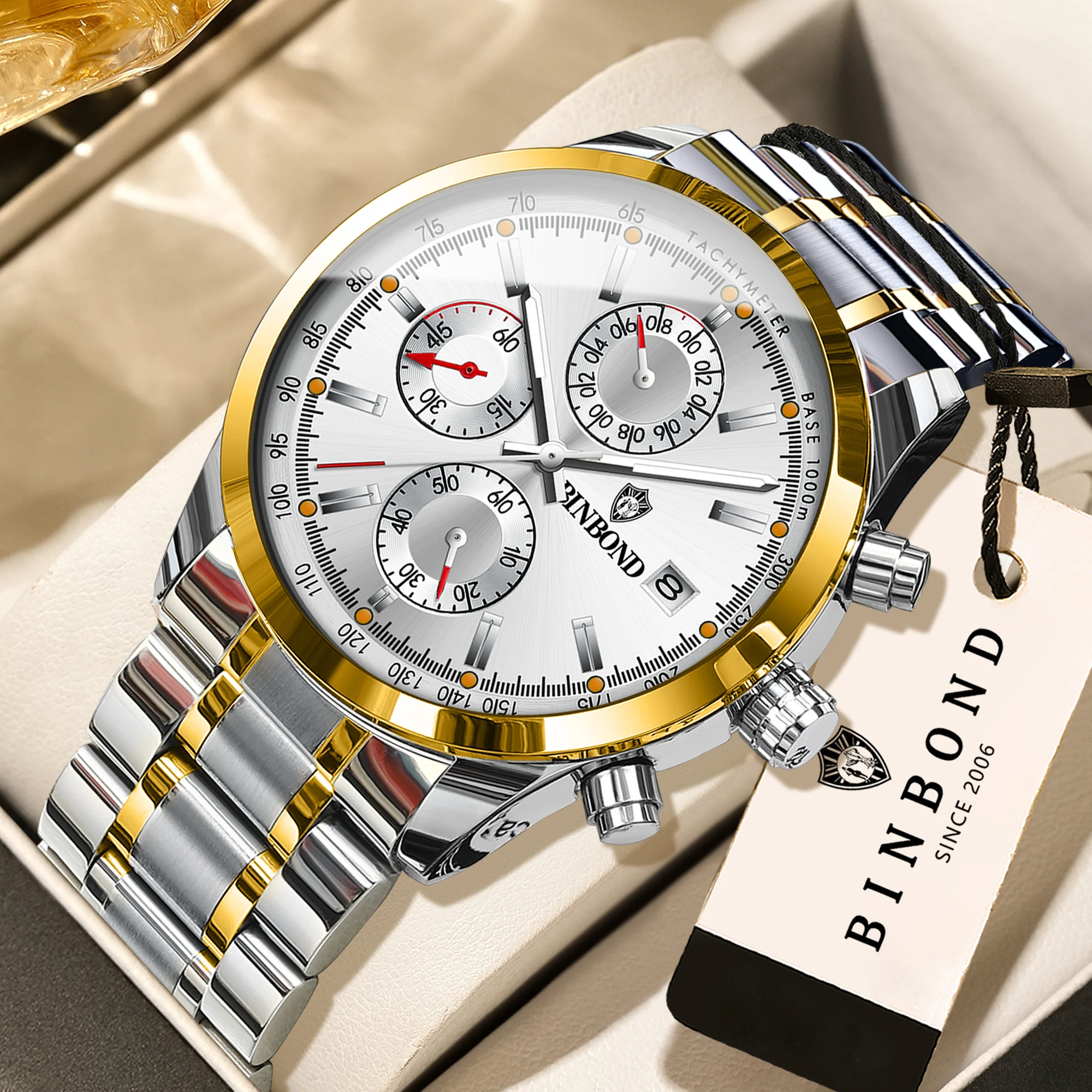 Men's BINBOND Original Quartz Wristwatch