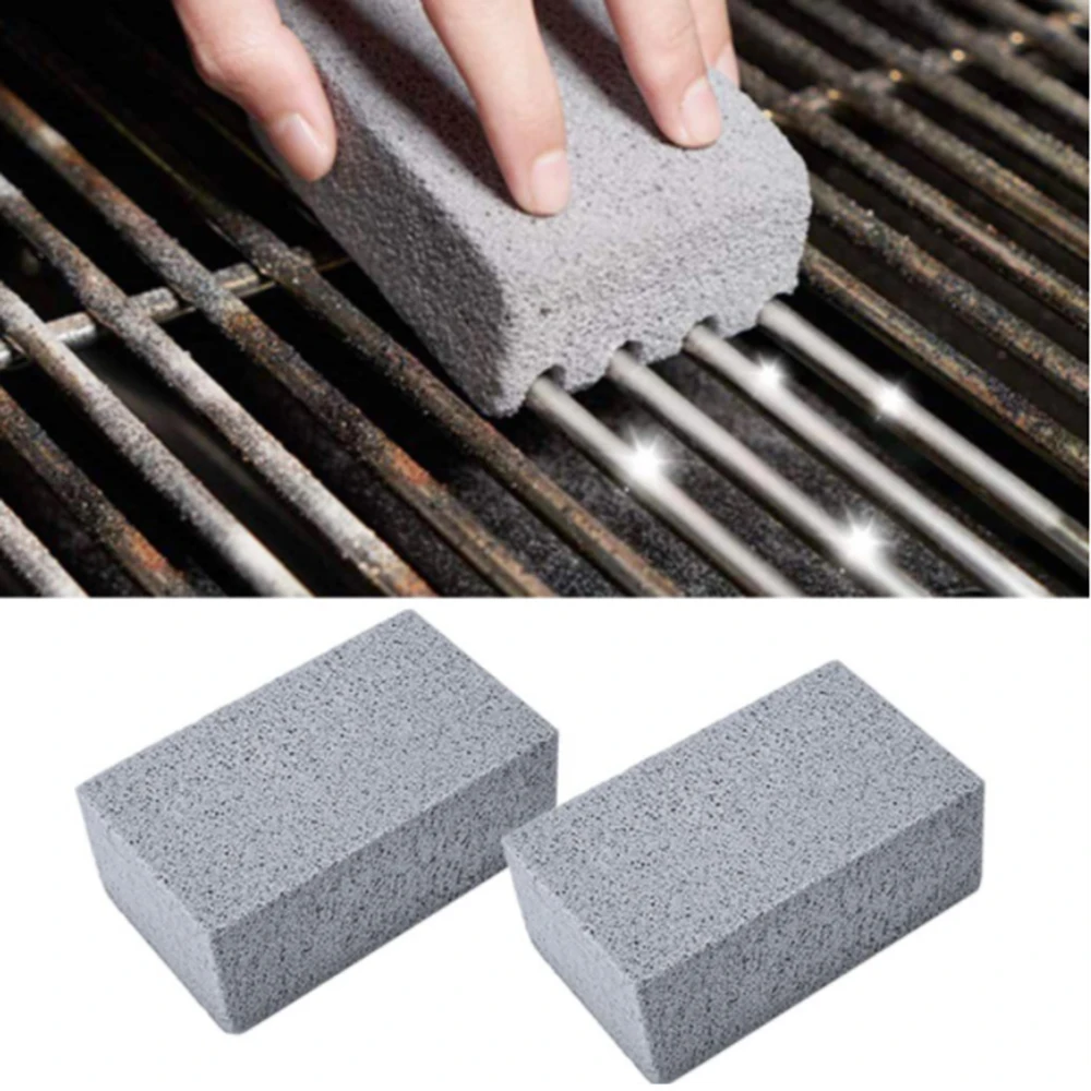 

BBQ Grill Cleaning Brick Block Grill Stone Racks Stains Grease Cleaner BBQ Tools For Kitchen Gadgets Cleaning Brush