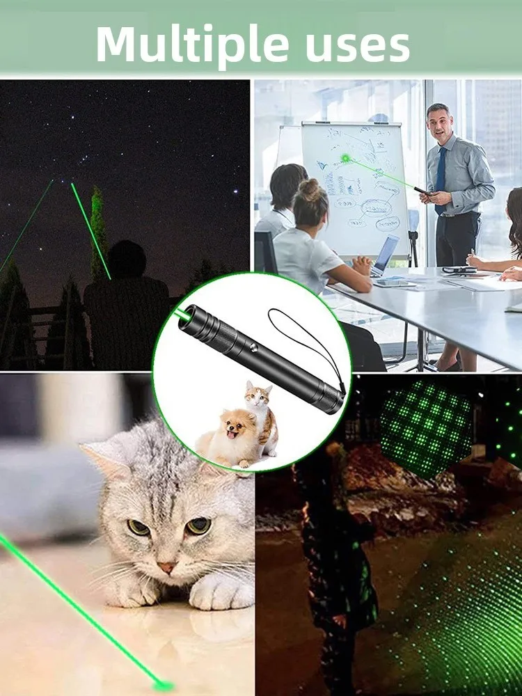 Mini laserowy wskaźnik USB 710 dla kotów, interaktywna zabawka LED z czerwonym światłem i jasną animacją — 2