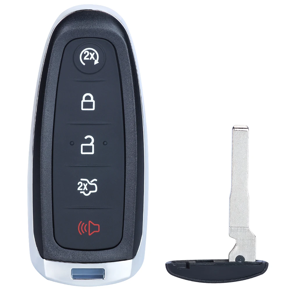 KEYECU M3N5WY8609 Remote Start Smart Prox Key 315MHz / 433MHz ID46 for Ford Escape Focus C-max 2013 2014 2015 2016 2017 HU101