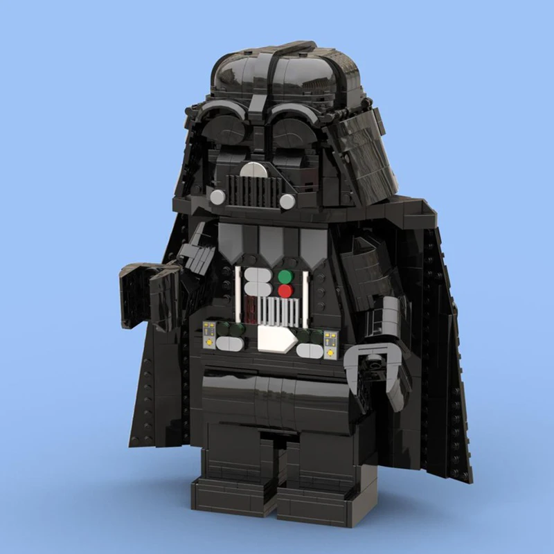 

1239 шт., Star Battle MOC, масштаб 1:6, фигурка Вейдера, скульптуры, модель, строительные блоки, идеи «сделай сам», детское образование, сборка игрушек, подарок
