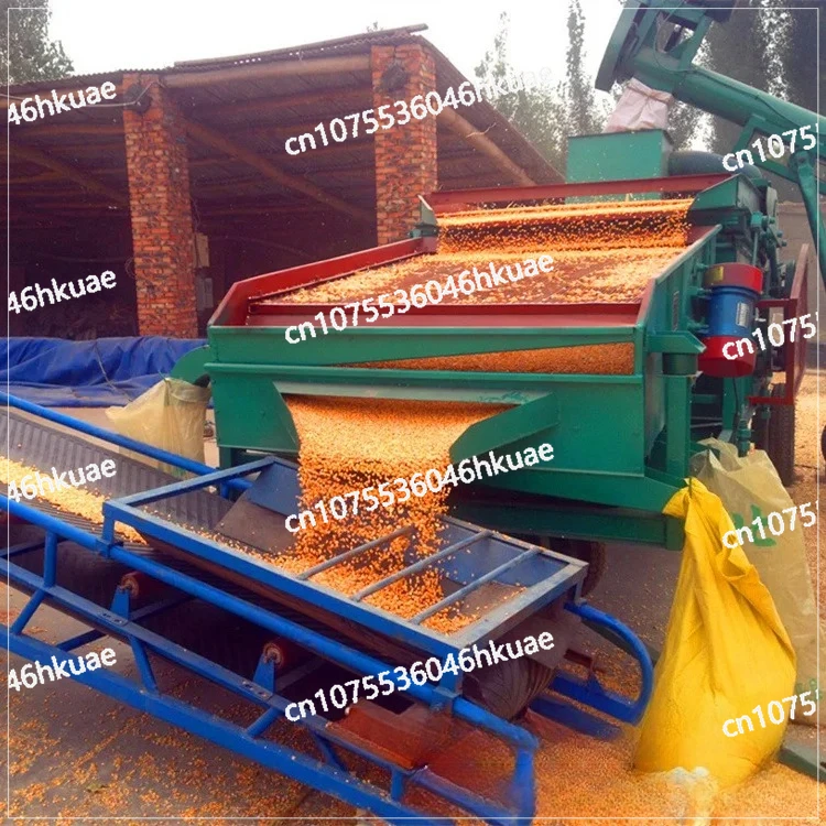 Electric Corn Impurity Separator 98% Clarity Grain Cleaning Machine Remove Scab Grains Stone Dust