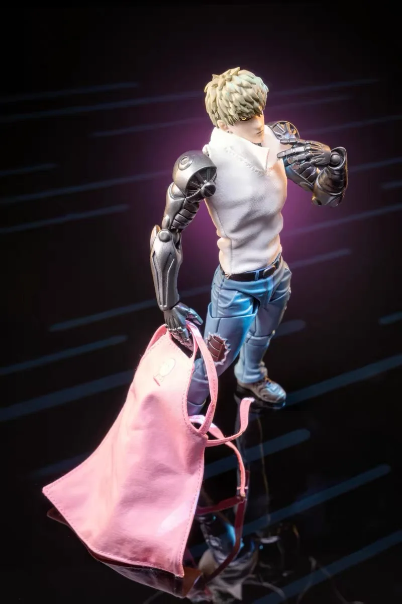 KAIYODO ONE PUNCH-MAN Genos Cloth Clothes Apron Jacket Vest Anime Action Figure Toy Accessories Built-In Wire - view 6