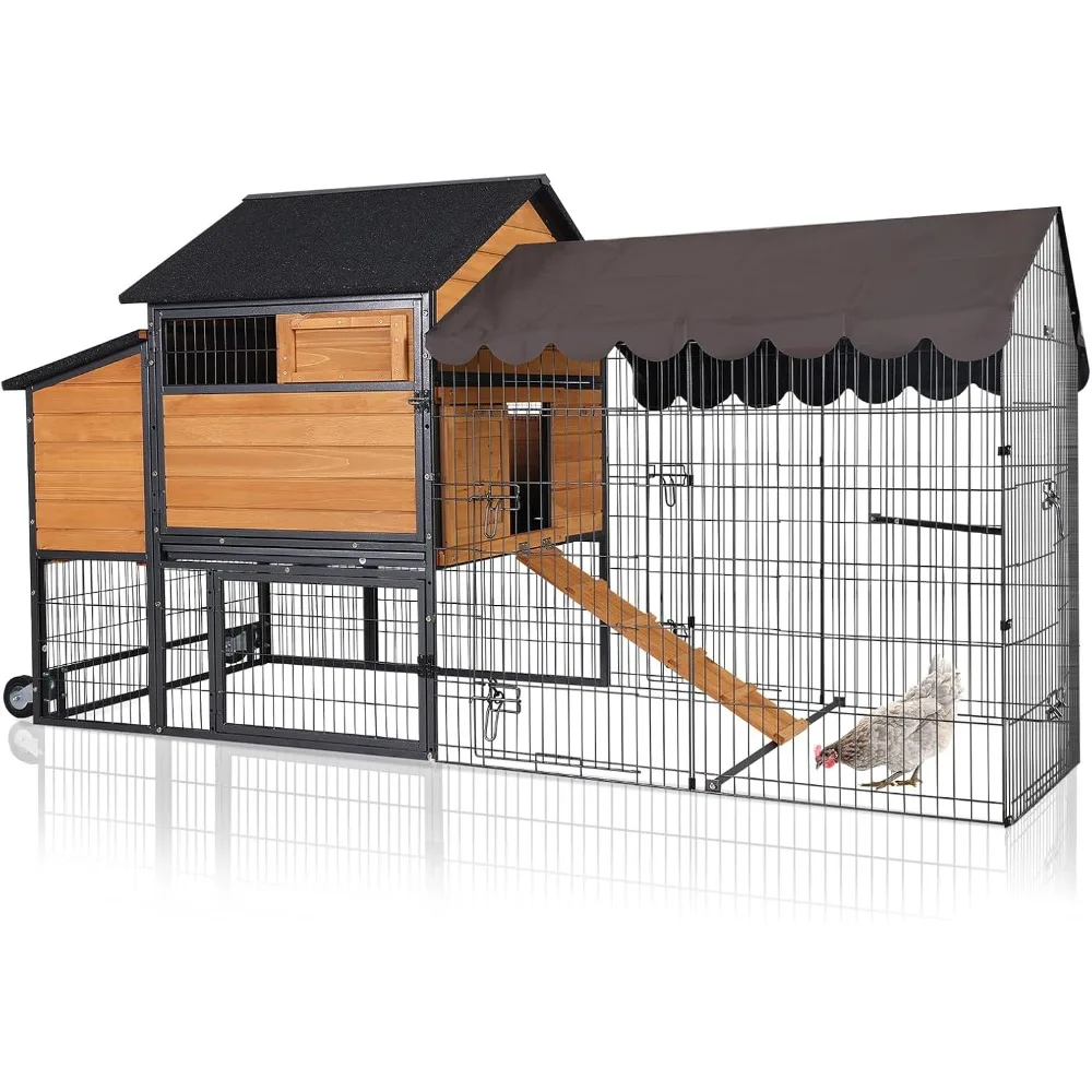 Ultimate Chicken Coop with Wheels - Spacious 85