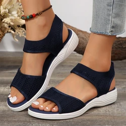 Women Sandals 2024 New Summer Fashion Comfortable Sandals Women Open Toe Ladies Beach Casual Wedges Sandals Shoes for Women