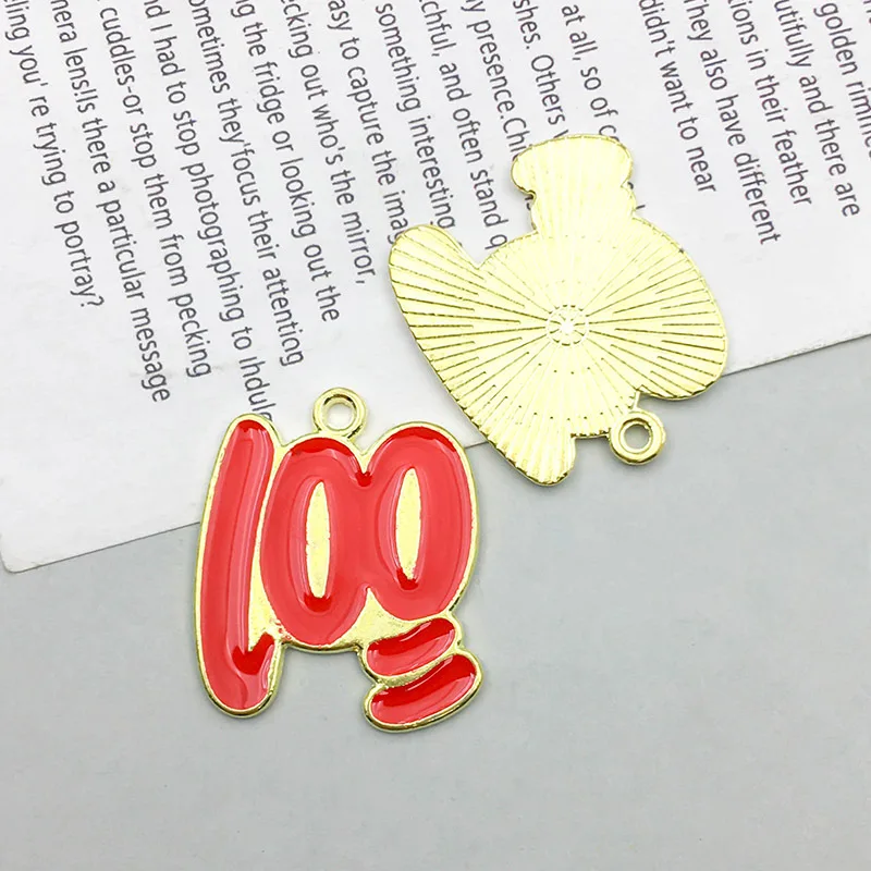 10pcs/Set Alloy Enamel Student Graduation Hat Pendant Charms For Jewelry Making Findings Crafting Accessory DIY