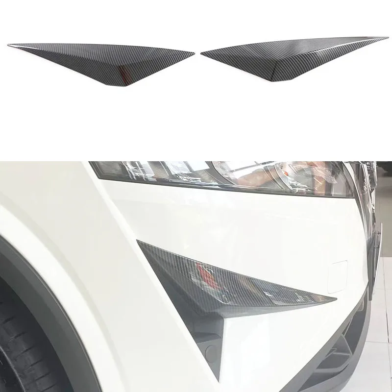 Car Front Blade Trim Light Eyebrow Wind Knife Bumper Cover Sticker For Nissan Qashqai J12 2023