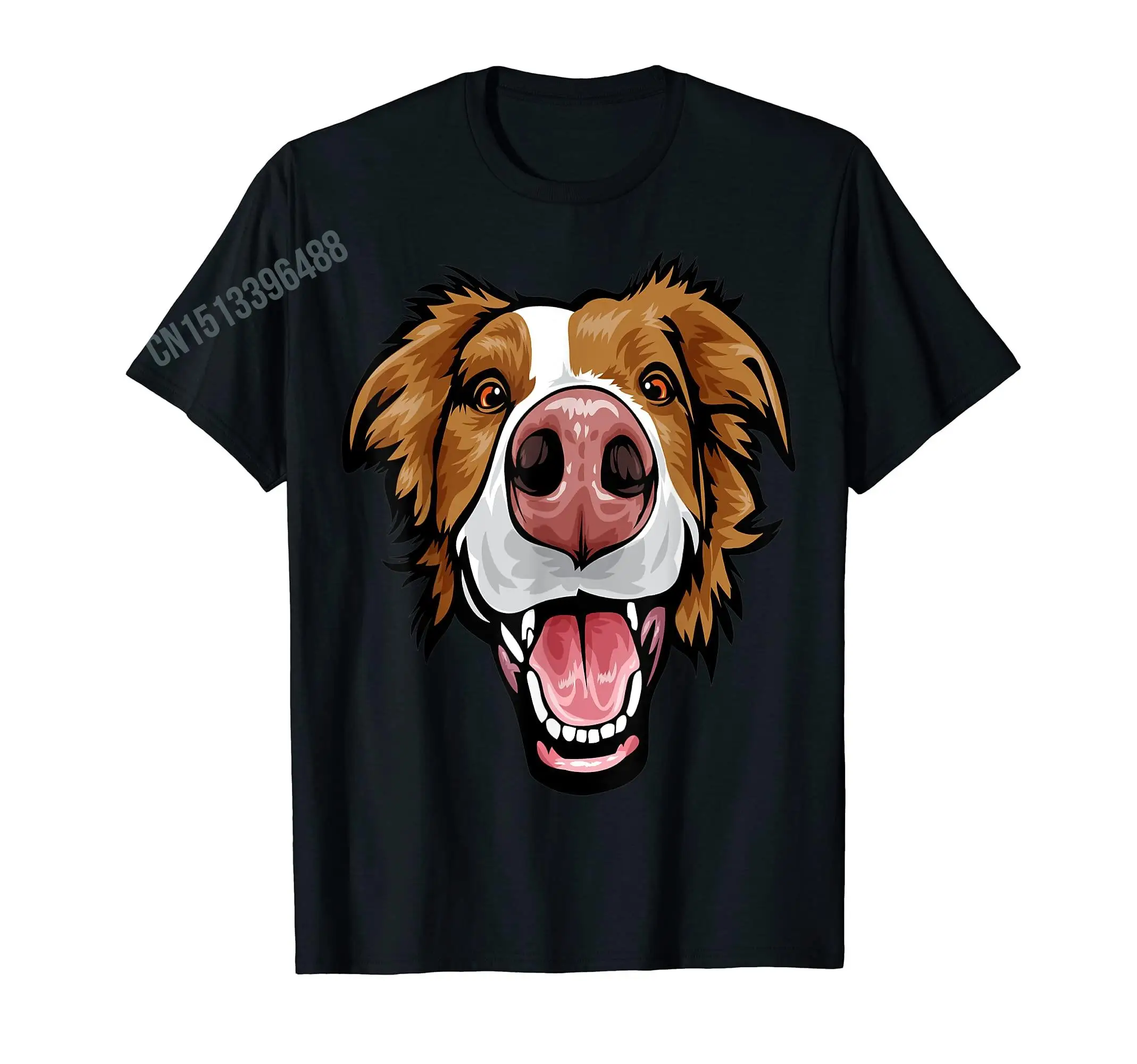 Funny Border Collie Dog Lover T-Shirt 100% Cotton Men Women T Shirts For Gift Size XS-5XL