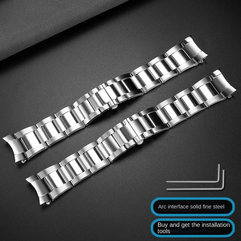 For Blancpain Fifty Fathoms Steel Band 50 Fathoms Series 5015 Stainless Steel Curved Precision Steel 23mm Watchband Accessories