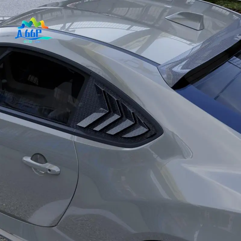 

A66P-Car Rear Triangular Window Louvers Shutters Blinds Cover Trim For Toyota GR86 Subaru BRZ 2022+