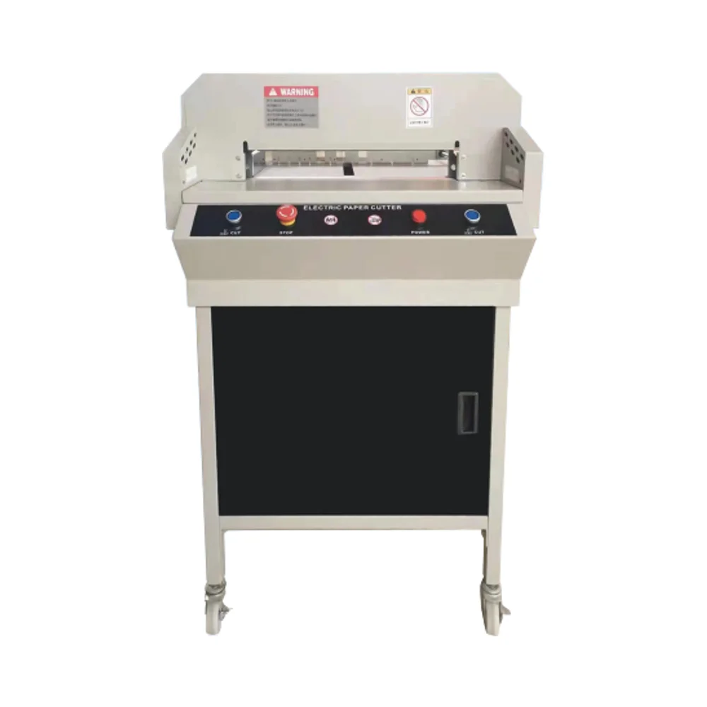 460mm High Efficiency Electric Paper Cutter 900W Quiet Operation Mechanical Speed Control 60mm Thickness Paper Trimmer