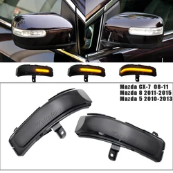 LED Dynamic Blinker Turn Signal Light For Mazda CX-7 CX7 2008-2014 8 MPV 2011-2015 Mazda 5 2010-2013 Side Mirror Lamp Indicator