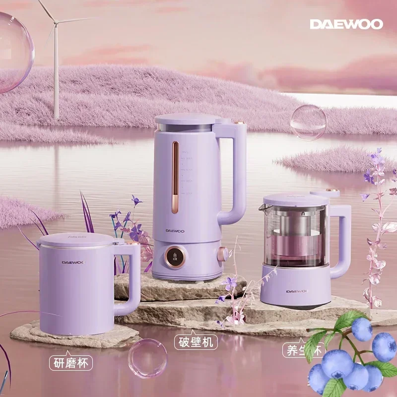 

220V Daewoo Three Cup Soybean Milk Machine Home Mini Multi-function Juicing Food Grinding Auxiliary High Speed Blender