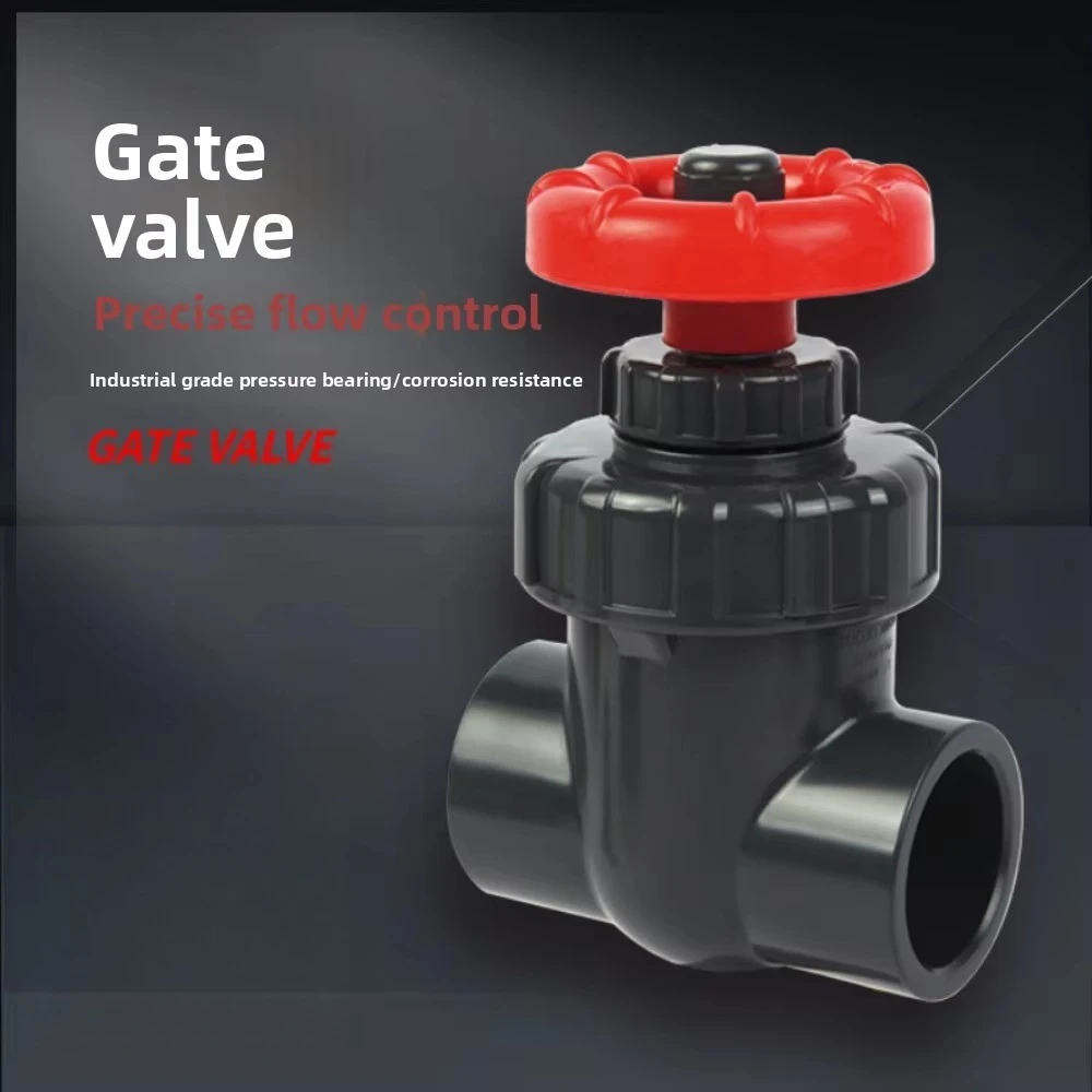 Aquarium Accessories Precision Flow Control PVC Sluice Valve 20/25/32/40/50/63mm Hi-quality UPVC Gate Valve Garden Irrigation