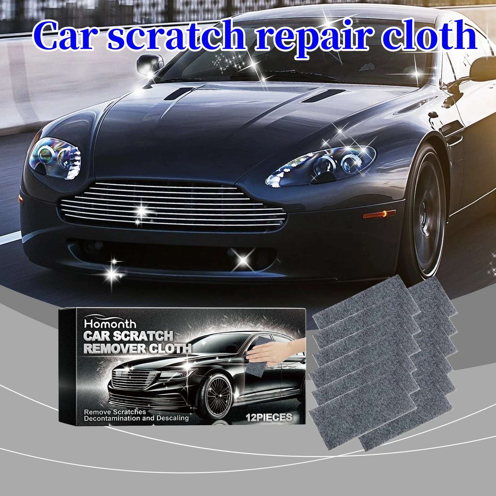 Homonth Magic Car Scratch Repair Cloth Car Surface Scratch Cloth Metal Tool Accessories Remover Polishing Repair H4Q5