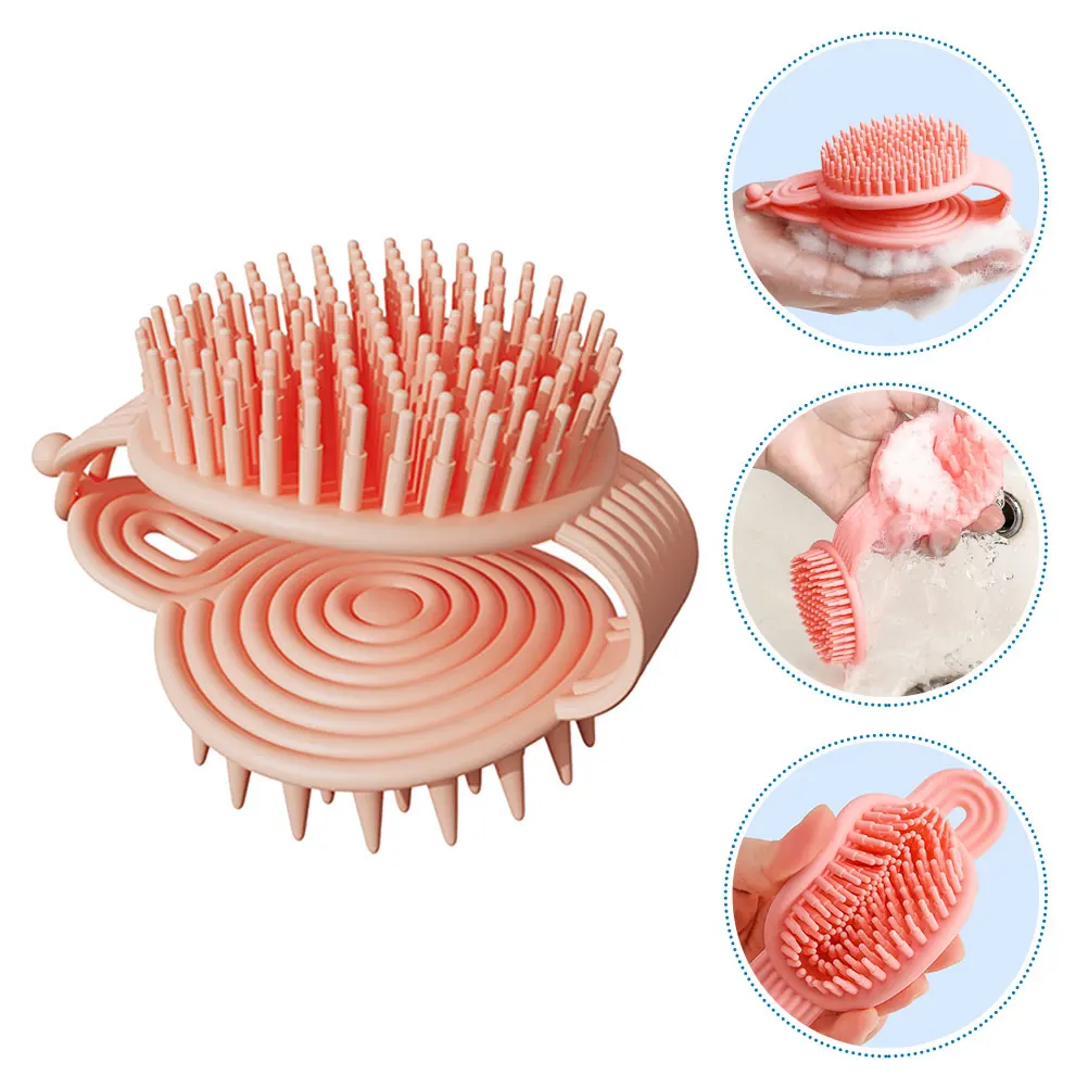 

Silicone Shampoo Brush Scalp Massager Hair Washing Scrubber Bath Tool Shower Head Exfoliator Hair Care