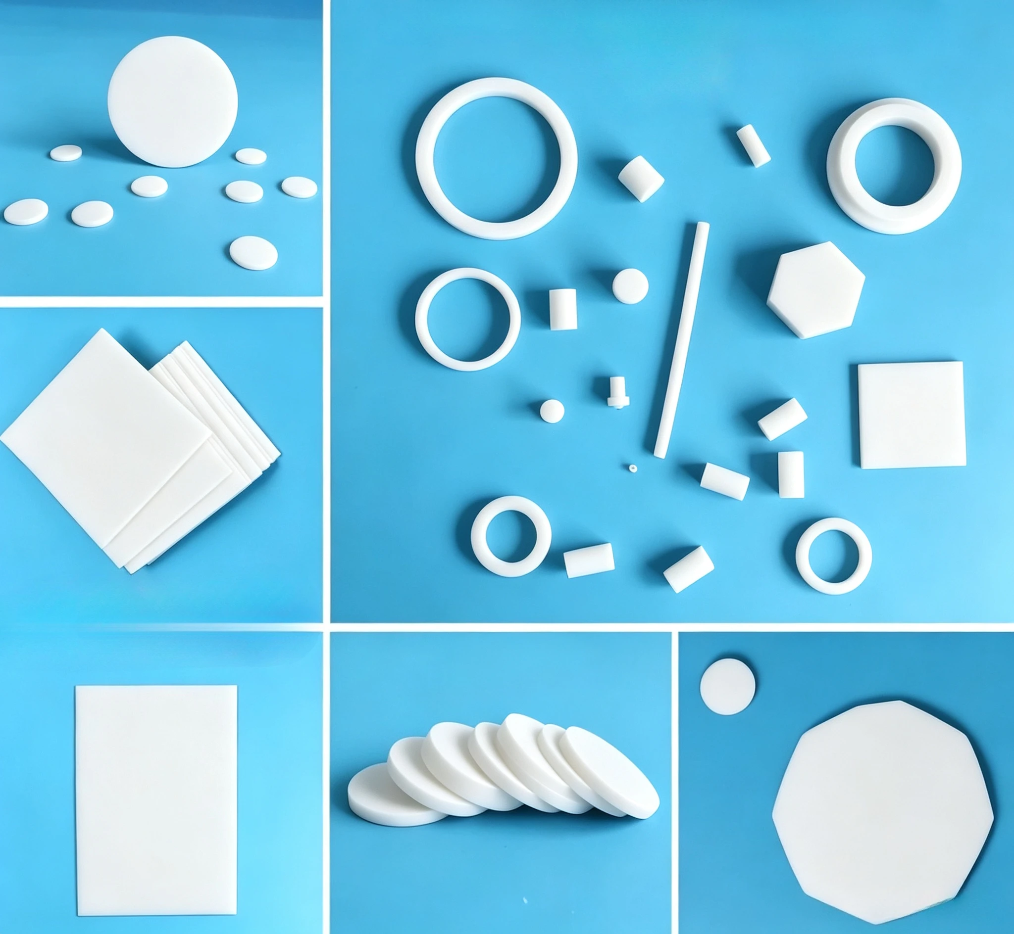 Boron Nitride Ceramic Plate 99 Purity Square Board for High Temperature Applications