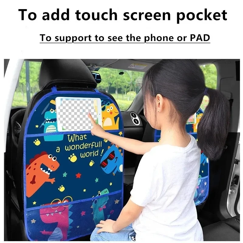 Car kids Baby Anti Kick Pad PVC Car Seat Protector Car Seat Cover Protector Car Seat Back Cover Protector for Kids Car Interior