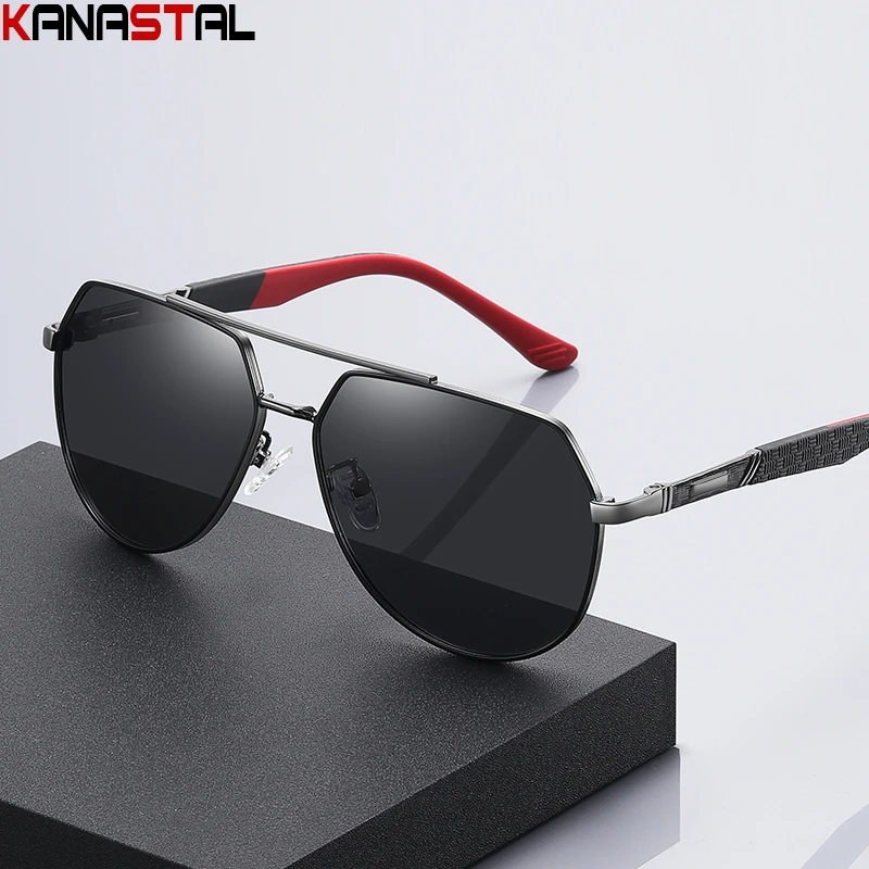 New Men Pilot Polarized Sunglasses UV400 Women High Quality Sun Glasses Metal Eyeglasses Frames Outdoor Fishing Driver Eyewear