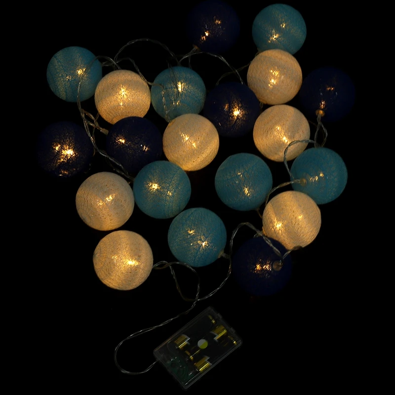 سلسلة أضواء كرات القطن ، أضواء LED خرافية للبطارية ، هدايا حفلات أعياد الميلاد الديكور ، جديد ، 3 أمتار ، 20 ليد ، الترويج