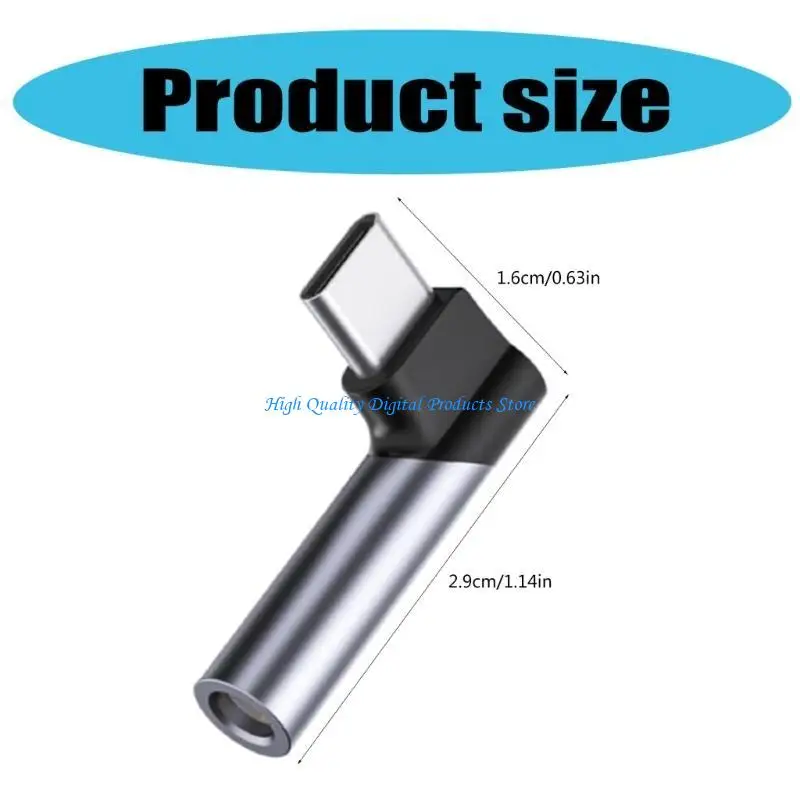 U2JE Portable Tipo C a 3,5 mm Conversores para dispositivos Tipo C Viagem Uso diário