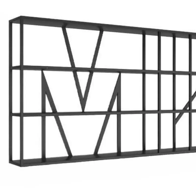 Wall Mounted Wrought Iron Wine Rack Bar Counter Display Stand for Red Bottle Storage Restaurant Home Decor