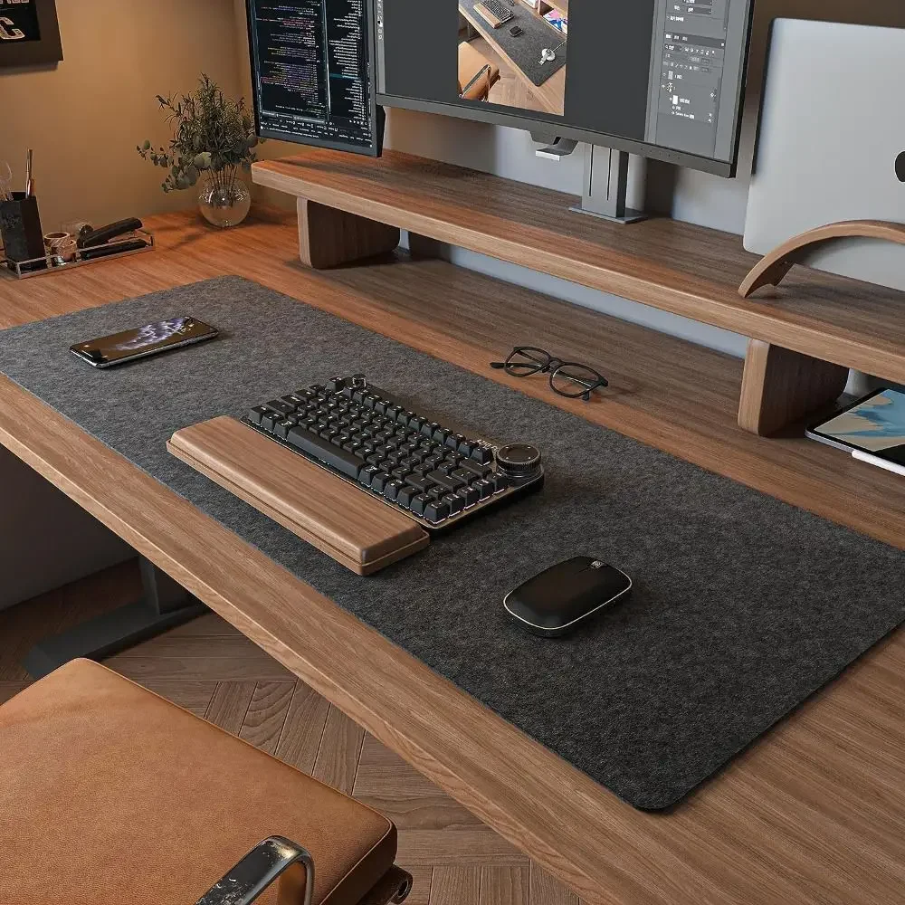

Gaming Accessories Wool Felt Mouse Pad Large Size Writing Mat Keyboard Mice Mat Non-slip Home Office Computer Desk Protector B