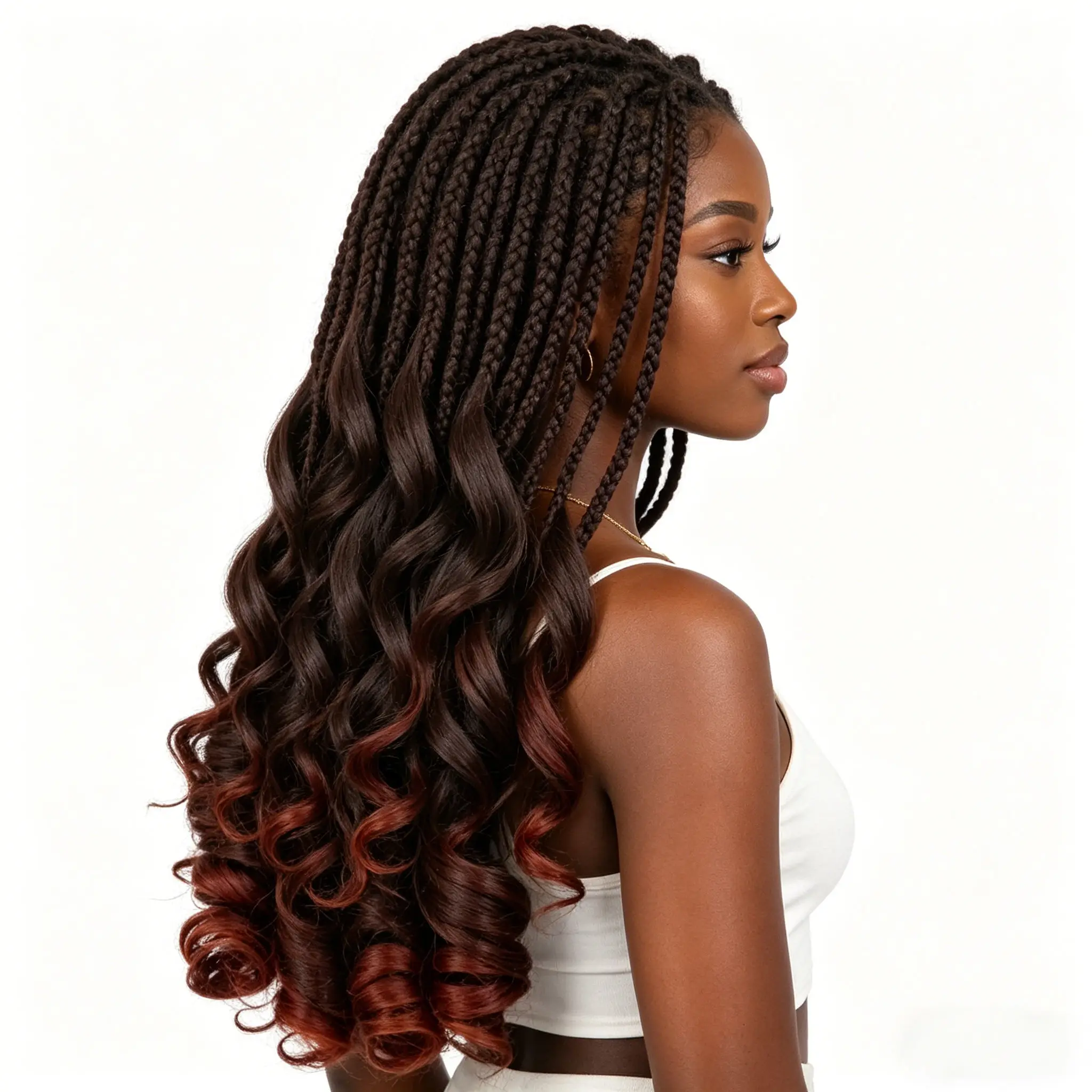 

17.7inch Dreadlock Hair Extensions, Gradient Synthetic Crochet Hair, Pre-Stretched High-Elastic Dreadlock Extensions, for Women's Daily Use. Suitable for Parties, Photography, Beauty Makeup, and Other Occasions.
