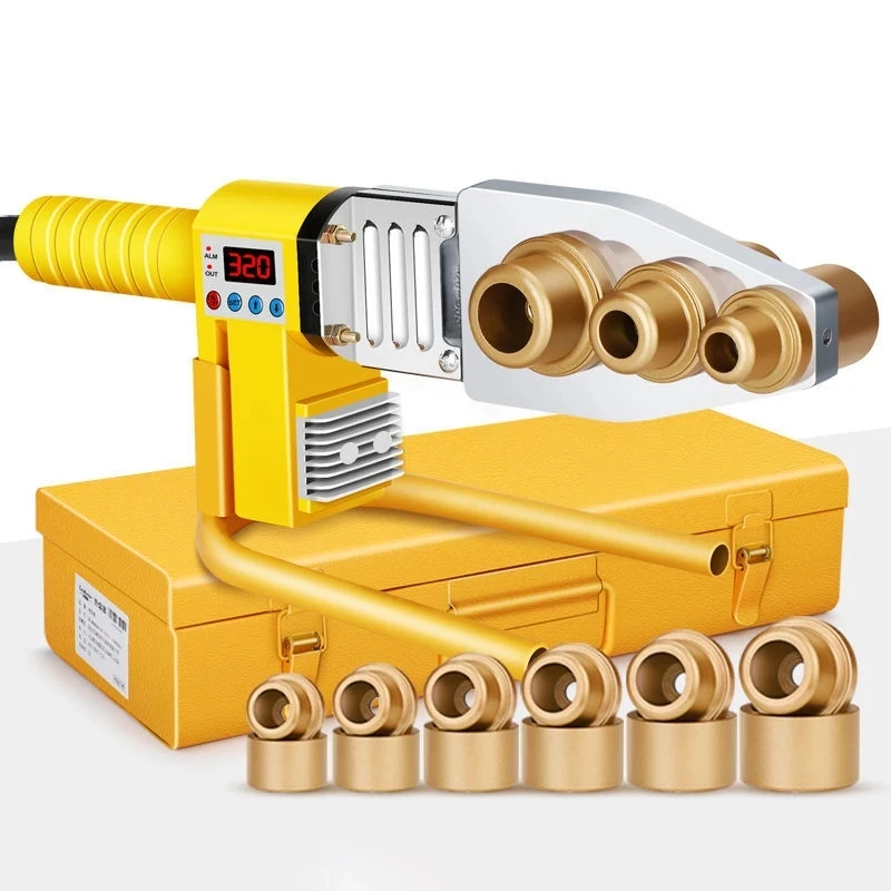 

1 комплект, 800 Вт, цифровой дисплей, сварочный аппарат для водопроводных труб Φ20-63 мм, сварочный аппарат для пластика, сантехник, нагрев, PPR, RPV, стыковая сварка