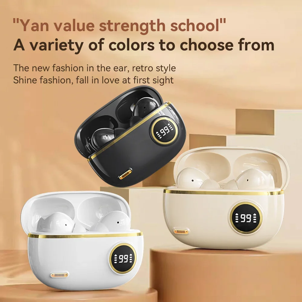 

Original TWS True Wireless Bluetooth Earphone HIFI Headphones LED Power Digital Display Stereo Sound Earphones For Xiaomi Phones