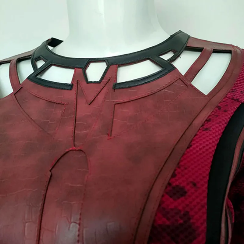 Superhero Wanda Cosplay Maximoff Costume da donna vestito con copricapo scarlatto Cosplay Outfit In Multiverse of Madness Witch Outfi