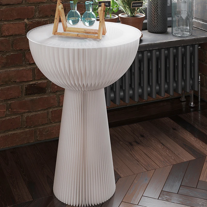 

Creative Wedding Party Stage Decoration Folding Dessert Column Simple Home Living Room Paper Table Bedroom Furnishings