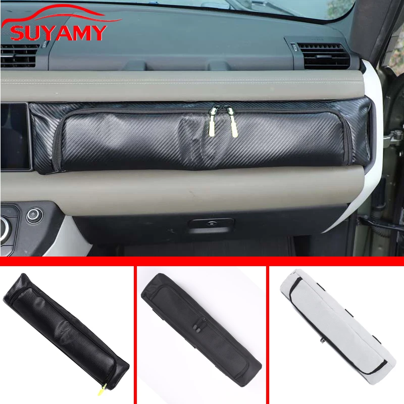 

Для Land Rover Defender 90 110 130 2020-2025 ткань Оксфорд автомобильный второй пилот сумка для хранения приборной панели ящик для инструментов органайзер аксессуары