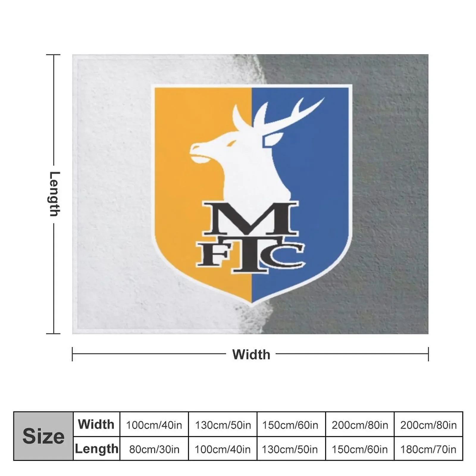 mansfield town fc Throw Blanket halloween Weighted blankets ands Thins Blankets