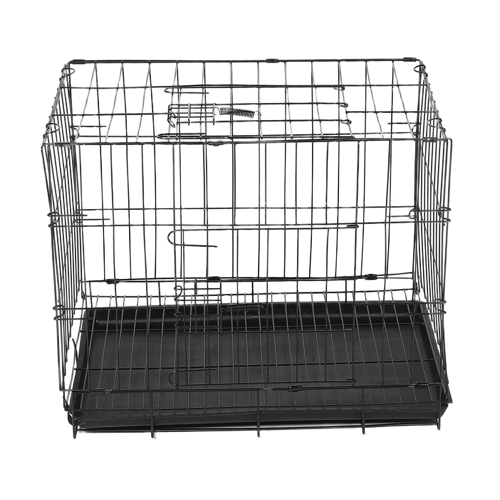 

Folding Pet Heavy Duty Wire Dog Small Wire Cage Crates Small Medium Puppy Metal Travel Kennel Indoor Outdoor Carrier Toy