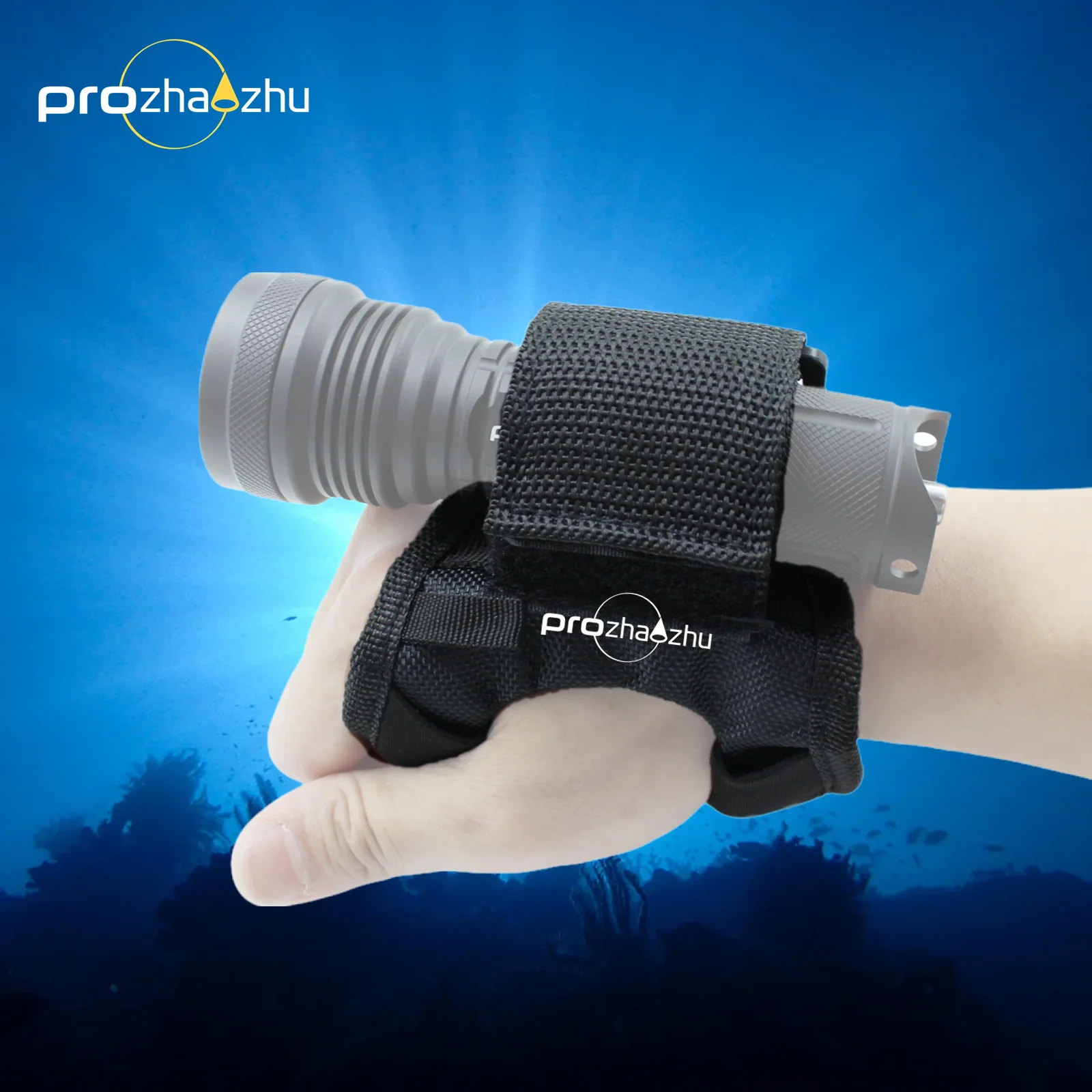 SFN-01 Neoprene Nylon Adjustable Dive Light Soft Handle Gloves For Scuba Diving Flashlight Accessories