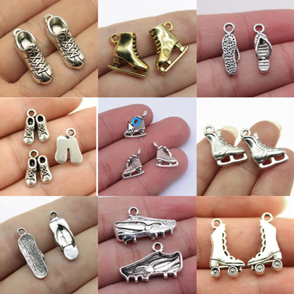Bulk Charms For Jewelry Making Kit Pendant Diy Jewelry Accessories Skates Charms