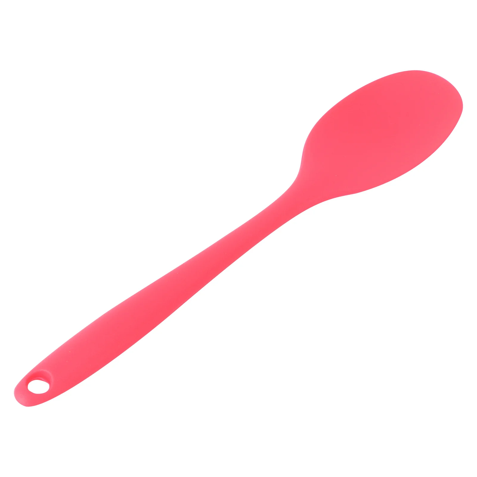 

Silicone Soup Spoon Red Long Handle Nonstick Bpa-Free Food Serving Scoop For Noodles Milk Powder Kitchen Tool
