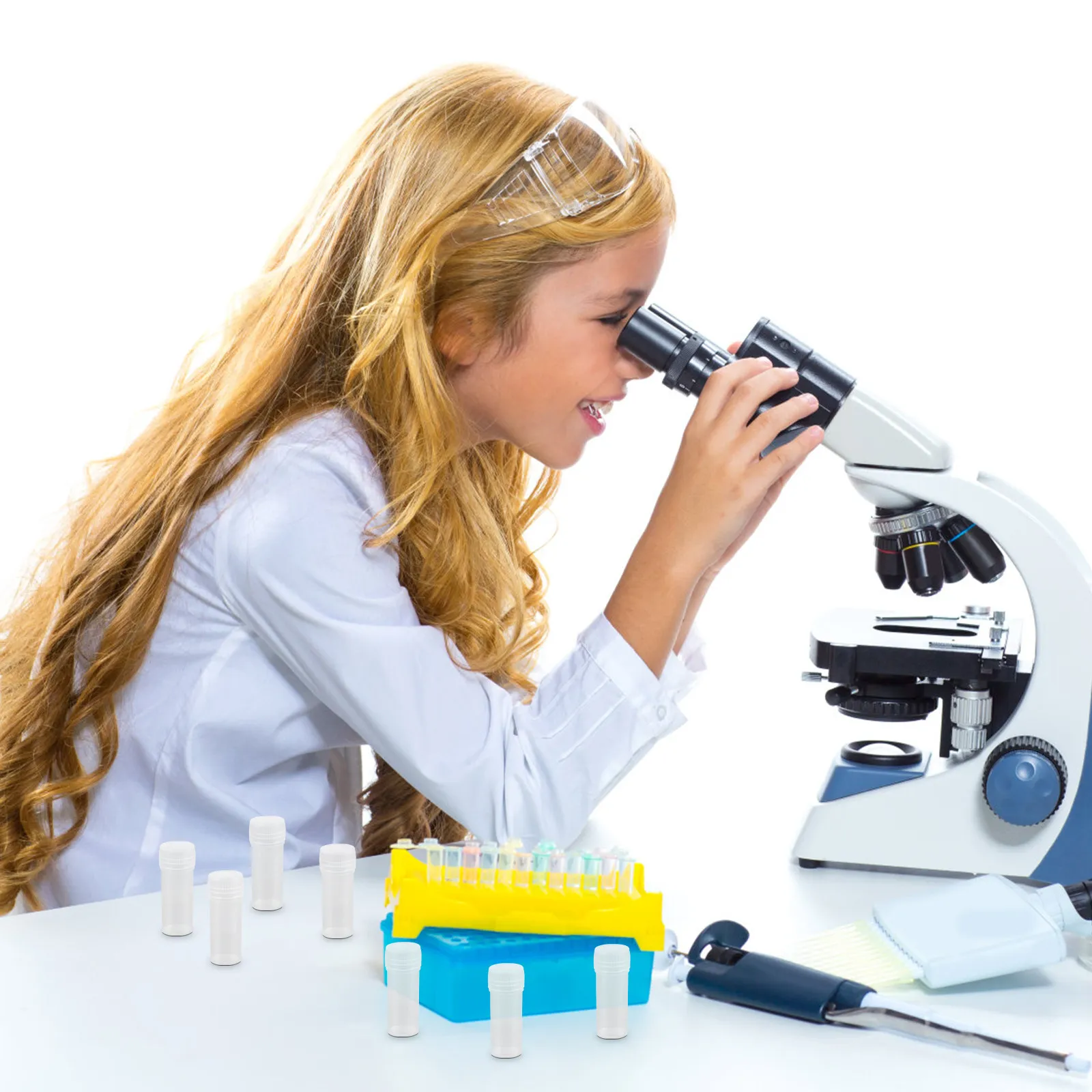 

60Pcs Sample Centrifuge Tubes 5Ml Plastic Screw Cap Cryogenic Lab Vials Transparent Proof Sealed Cap Vials