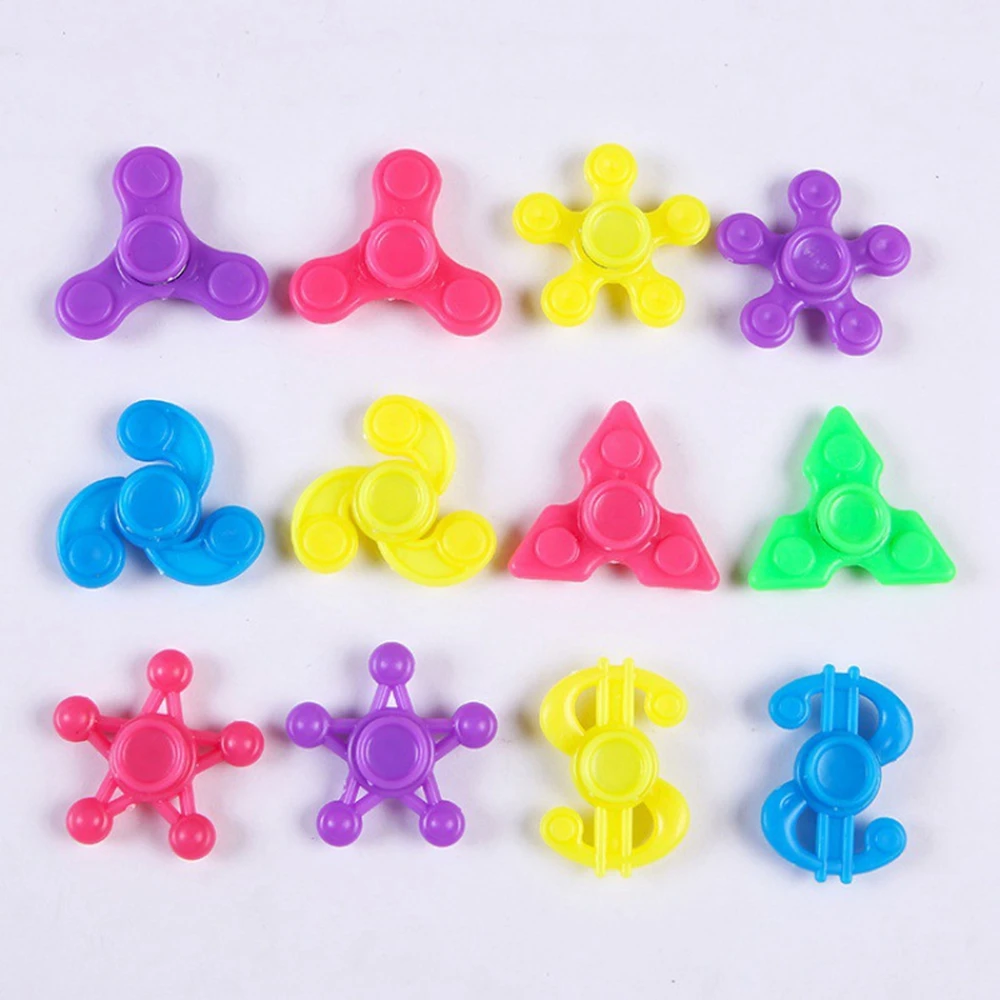 12/24PCS for Kids Boys Girls Random Mini Finger Gyro Toys Fidget Spinners Sensory Stress Toys Hand Spinner Party Favors Gifts