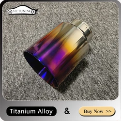 For Nissan GTR R35 Titanium Alloy Blue Muffler Tip Exhaust Pipe Big Size Top Quality Can Custom Tails Throat Nozzles