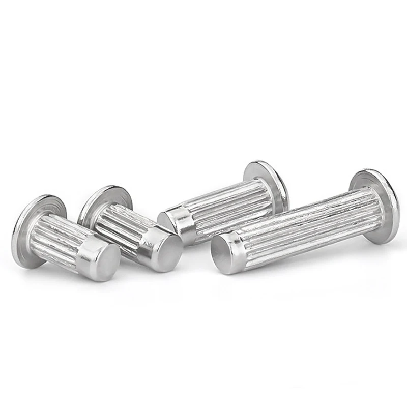 GB827 304 Stainless Steel Aluminum Knurled Rivets Copper Nameplate Solid Rivets M2 M2.5 M3 M4 Assortment Kit 230/300Pcs Home Use